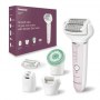 Panasonic | ES-EY80-P503 | Epilator | Operating time (max) 30 min | Number of power levels 3 | Wet & Dry | White/Pink - 3